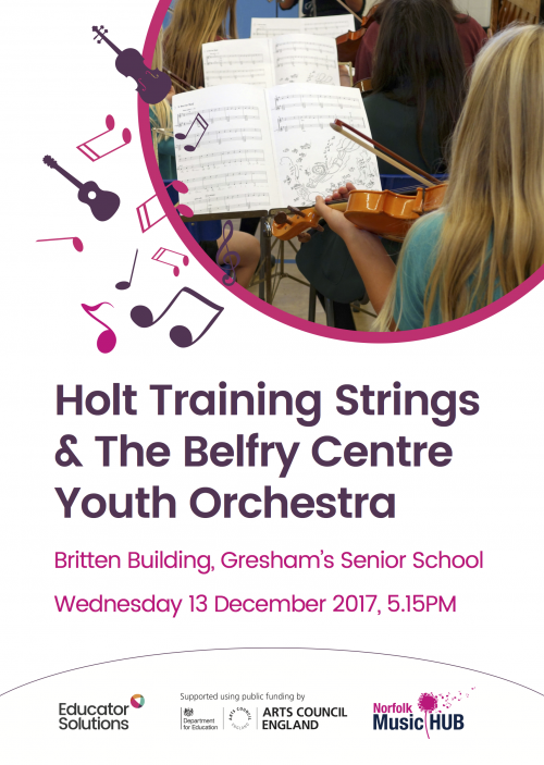 Holt Training Strings & Belfry Youth Orchestra Poster